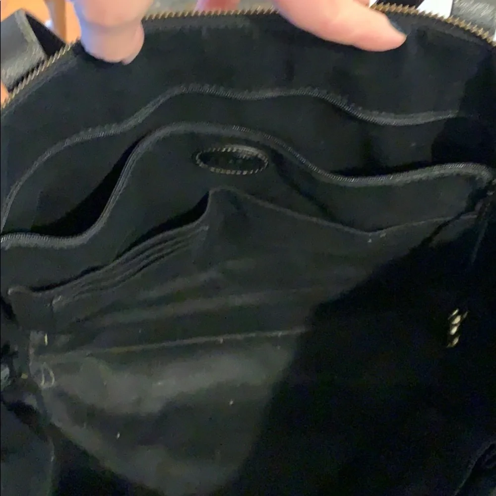 Fossil Black Leather Tote Bag - Picture 6 of 7
